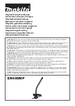 Предварительный просмотр 1 страницы Makita ER400MP Original Instruction Manual