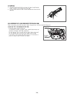 Предварительный просмотр 15 страницы Makita EX2650LH Owner'S And Safety Manual