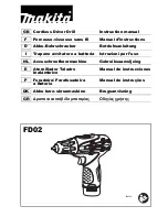 Preview for 1 page of Makita FD02 Instruction Manual