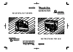 Makita G SERIES Instructions For Use Manual preview