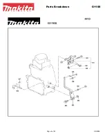 Preview for 4 page of Makita G1100 Parts Breakdown