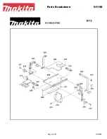 Preview for 9 page of Makita G1100 Parts Breakdown