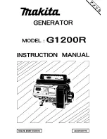 Preview for 1 page of Makita G1200R Instruction Manual