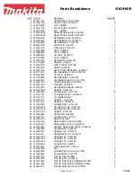 Preview for 15 page of Makita G12010R Parts Breakdown