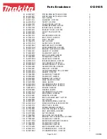 Preview for 16 page of Makita G12010R Parts Breakdown
