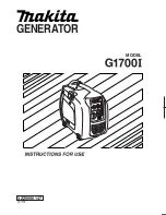 Preview for 1 page of Makita G1700I Instructions For Use Manual