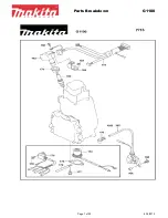 Предварительный просмотр 7 страницы Makita G1700I Parts Breakdown