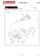 Preview for 8 page of Makita G1700I Parts Breakdown