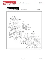 Preview for 11 page of Makita G1700I Parts Breakdown