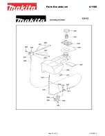 Предварительный просмотр 12 страницы Makita G1700I Parts Breakdown