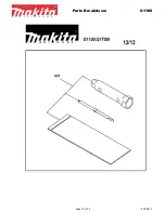 Preview for 13 page of Makita G1700I Parts Breakdown
