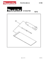 Предварительный просмотр 13 страницы Makita G1700I Parts Breakdown