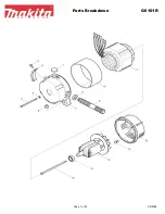 Preview for 1 page of Makita G6101R Parts Breakdown