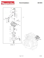 Предварительный просмотр 11 страницы Makita G6101R Parts Breakdown