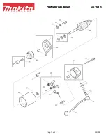 Preview for 13 page of Makita G6101R Parts Breakdown