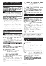 Preview for 14 page of Makita GA005G Instruction Manual