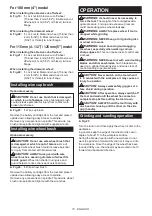 Preview for 15 page of Makita GA005G Instruction Manual