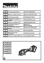 Makita GA008G Instruction Manual preview