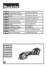 Makita GA029GZ Instruction Manual preview