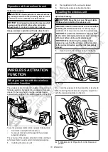 Preview for 18 page of Makita GA030G Instruction Manual