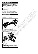 Preview for 24 page of Makita GA030G Instruction Manual