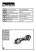 Makita GA031G Instruction Manual preview