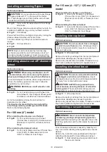 Preview for 18 page of Makita GA031G Instruction Manual