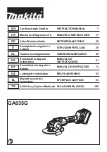 Makita GA035GZ Instruction Manual preview