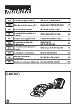 Makita GA036G Instruction Manual preview