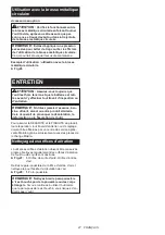 Preview for 27 page of Makita GA036G Instruction Manual