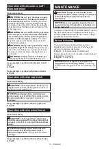 Preview for 15 page of Makita GA036GZ Instruction Manual