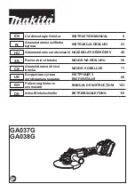 Makita GA037GZ Instruction Manual предпросмотр