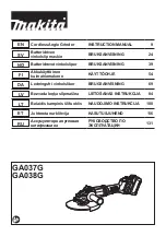 Makita GA038G XGT Instruction Manual preview