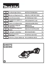 Makita GA038G Instruction Manual preview