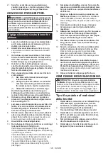 Preview for 128 page of Makita GA038G Instruction Manual