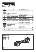 Makita GA040G Instruction Manual preview