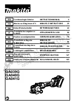 Makita GA041G Instruction Manual предпросмотр