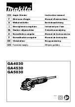 Makita GA4530 Instruction Manual preview