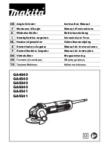 Makita GA4541 Instruction Manual preview