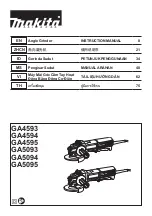 Makita GA4593 Instruction Manual предпросмотр