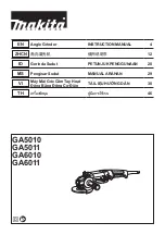 Makita GA5010 Instruction Manual предпросмотр