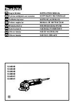 Предварительный просмотр 1 страницы Makita GA5040 Instruction Manual