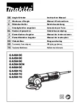 Preview for 1 page of Makita GA5040C01 Instruction Manual