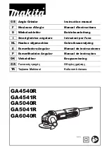 Makita GA5040R Instruction Manual preview