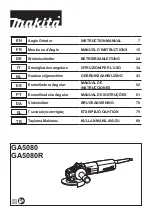 Makita GA5080 Instruction Manual preview