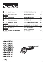 Makita GA6040C Instruction Manual preview