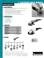 Предварительный просмотр 2 страницы Makita GA7011C Product Brochure