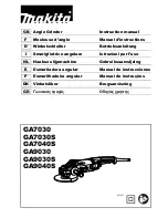 Makita GA7020 Instruction Manual preview