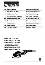 Makita GA7030F Instruction Manual предпросмотр