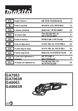 Preview for 1 page of Makita GA7063 Instruction Manual